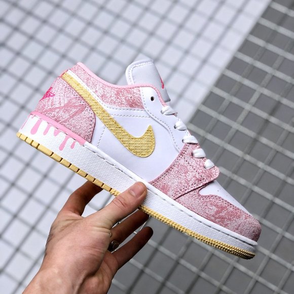 Jordan | Shoes | Air Jordan Low Gs Paint Drip Ice Cream | Poshmark